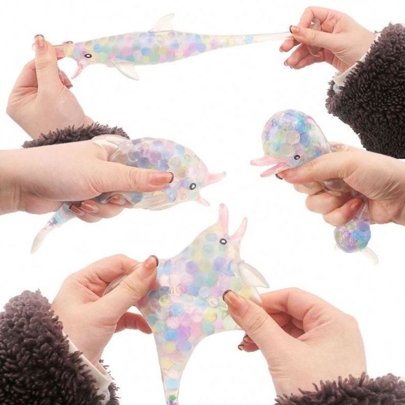 Novel Toys 2023 Squeeze Toys Other Novelty Fidget Dolphin Shark Whale Custom Worm Anti Anxiety Soft Pu Squeeze Toys For Adults