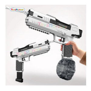 High Capacity Water Gun High Pressure Fully Blank Fully Automatic Electric Plastic  Toy Real Ak47 Squirt Water Gun