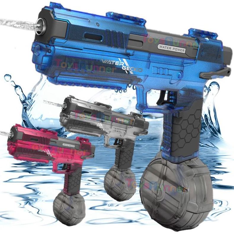 High Capacity Water Gun High Pressure Fully Blank Fully Automatic Electric Plastic  Toy Real Ak47 Squirt Water Gun