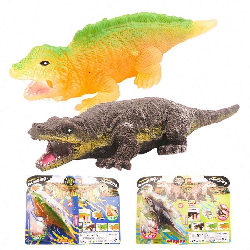 Kids Toys 2024 Squeeze Toys Dinosaur Anti Stress Ball Lizard Chameleon Stretchy Strings Gift Fidget Set Squeeze Toys