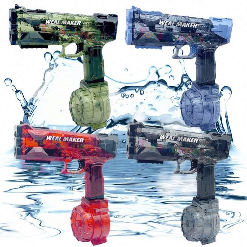 High Capacity Water Gun High Pressure Fully Blank Fully Automatic Electric Plastic  Toy Real Ak47 Squirt Water Gun