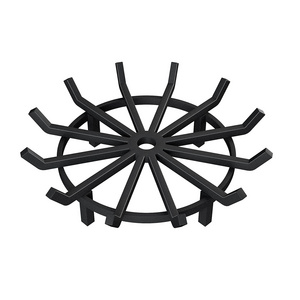 Wholesales Interior Home Decoration Fireplace Accessories Black Wrought Iron Knight Barbecue Ash Fireplace Tools Log Holder