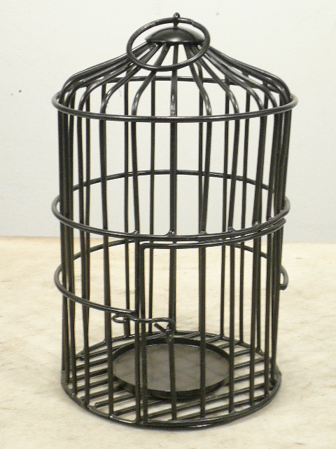 Multi Purpose Home Decor Black Square Iron Bird Cage