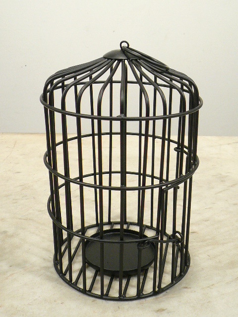 Multi Purpose Home Decor Black Square Iron Bird Cage