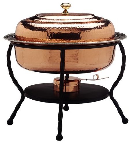 Hammered Copper  Chafing Dish