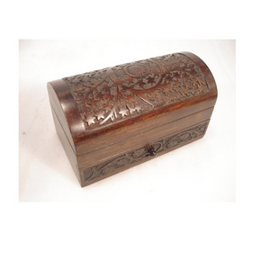 Sheesham Wood Brown  Handmade Wooden Jewellery Box for Women Jewel Organizer Gift