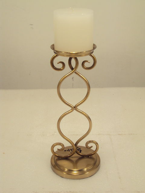 Steel Metal Cylinder Pillar Candle Holder