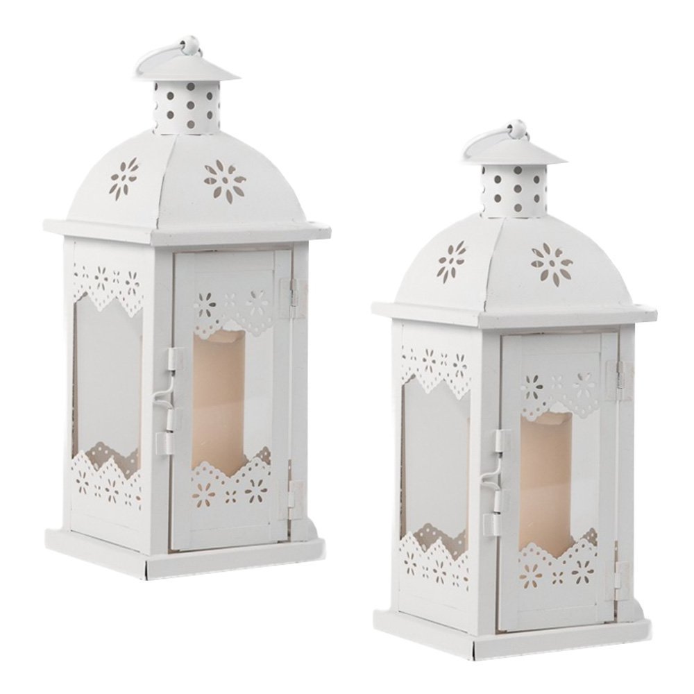 Metal Moroccan Temple Lanterns Set of 2