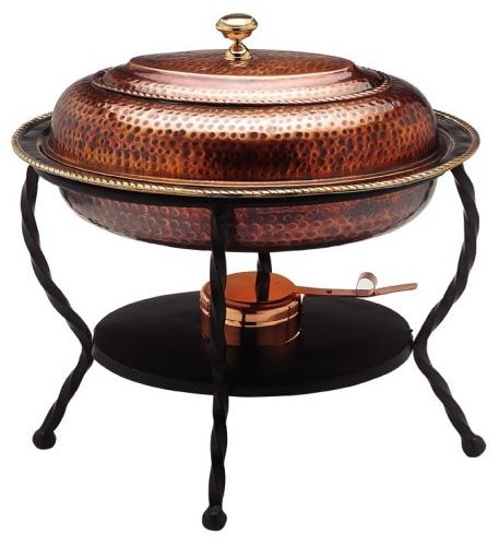 Hammered Copper  Chafing Dish