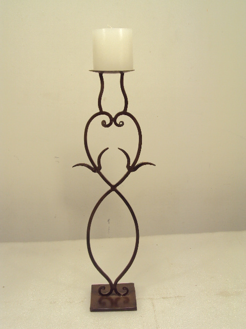 Steel Metal Cylinder Pillar Candle Holder