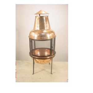 Unique Wood-Burning Copper Chiminea Fire Pit For Homes & Gardens Use