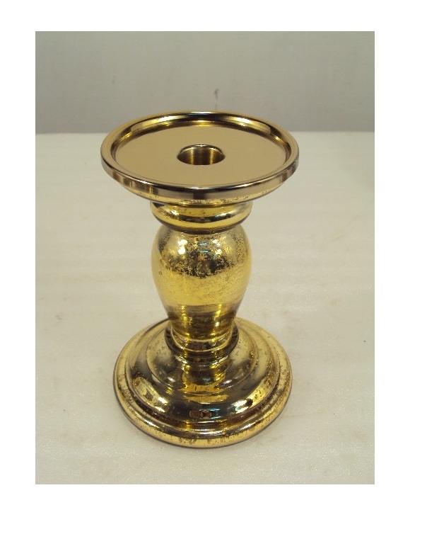 Antique Mercury Glass Candle Holders