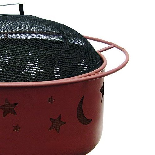 Outdoor Fire Pit With Mesh Cover