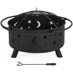 Great Quality Moon Star Fire Pit with Smash Lid on Top with Steel Cooking Grill