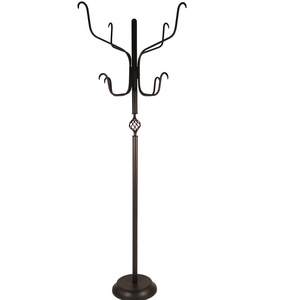 Multi-Hook Metal Coat Rack and Hat Tree Stand Hanger