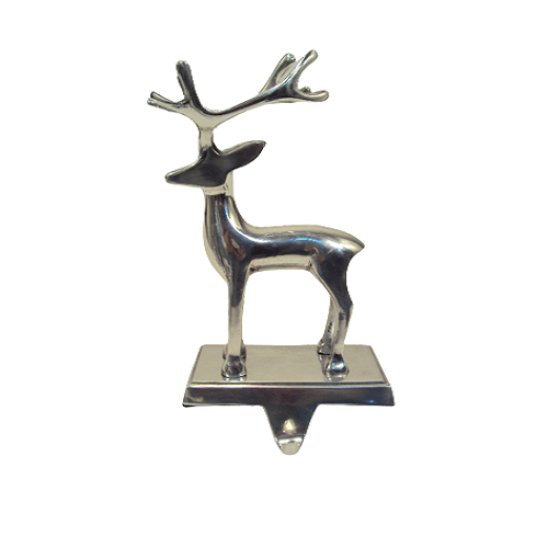 Standing Aluminium Reindeer Stocking    Holder For Decoration Uses Manufacture in India Low Prices By Exporters