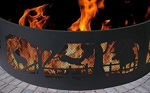 Premium Quality Large Round Outdoor Heavy Duty Metal Wood Burning patio backyard Fire pit campfire ring