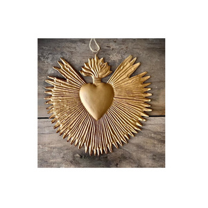 Best Quality Golden Starburst Sacred Heart Wall Decoration