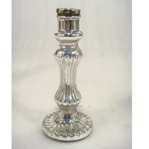 Antique Mercury Glass Candle Holders