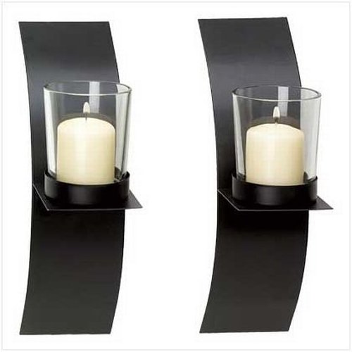 Wrought Iron Wall Candle Holders