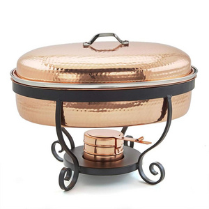 Hammered Copper  Chafing Dish