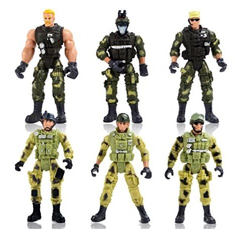 Wholesale kids Plastic PVC indoor play mini military toys play set