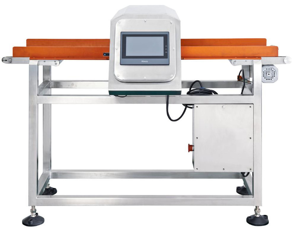 Accurate horizontal automatic industrial metal detector for food chemical textile clothes