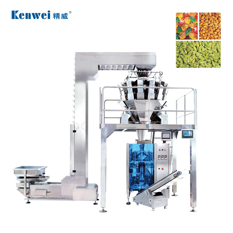 Kenwei multi-Function packaging machines pet food multihead combination weigher vertical form fill seal machine