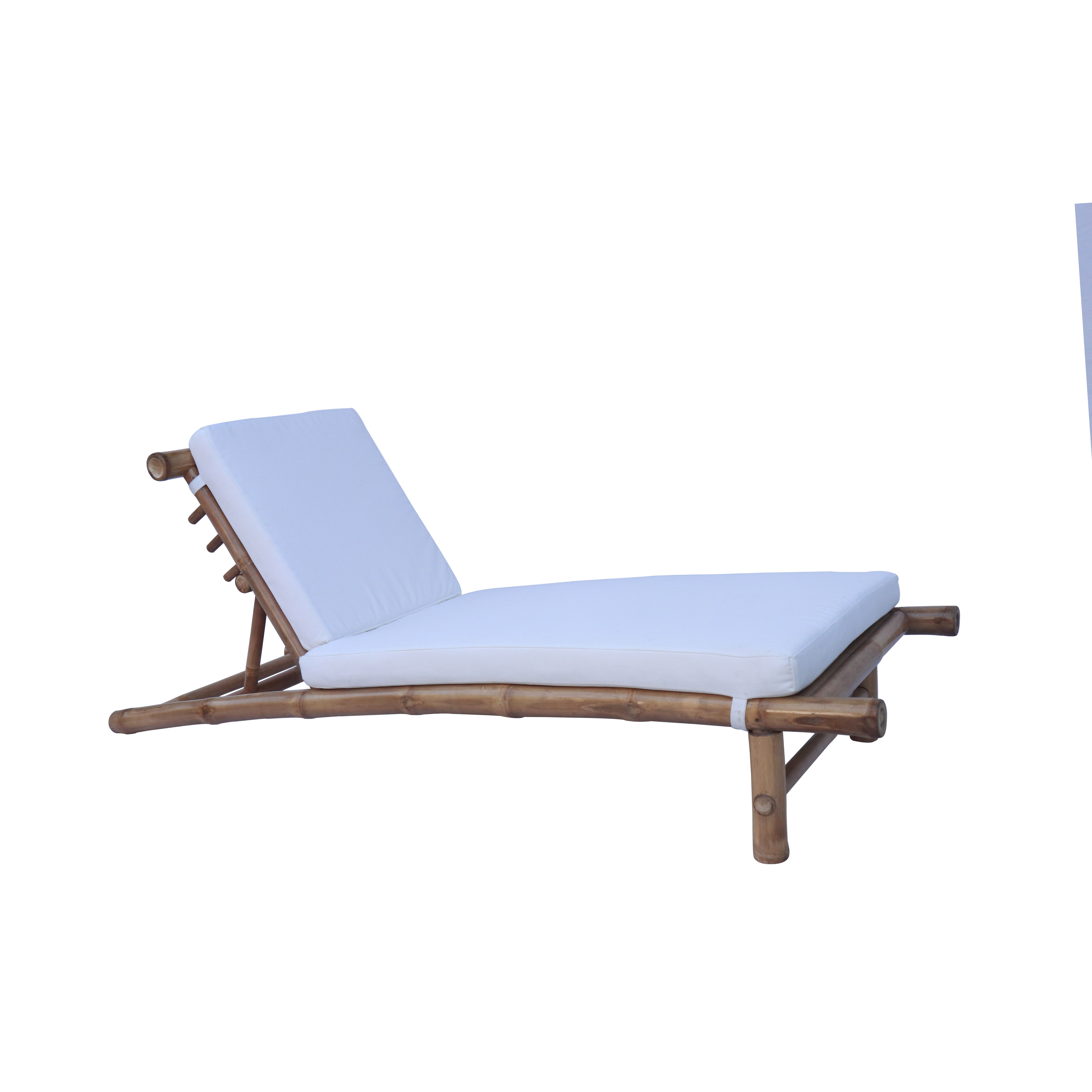 High-Quality Bamboo Beach Chair Sun Loungers Hot Sales