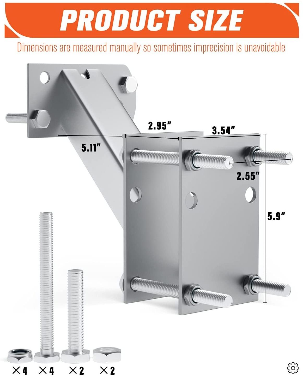 Easy to Install Spare Tire Mount, 120IBS Weight Capacity 4 & 5 Lugs Wheels Trailer Spare Tire Carriers