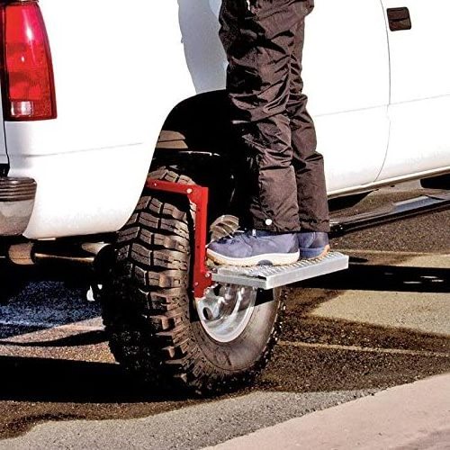 Adjustable tires up to 13inches wide Strong Stable High-grip Folding Heavy Duty Tire Steps for Truck SUV RV