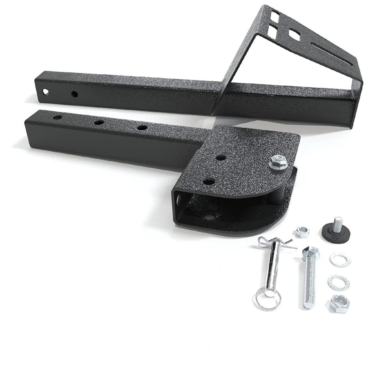 MUMAREN Foldable Construction Trailer Hitch Mount Spare Tire Carrier Fits Universal Car