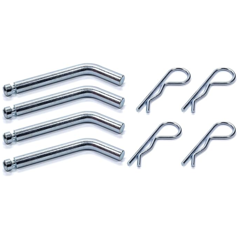 4 Pins & Clips, Replacement Part for 5th Fifth Wheel RV Rails/Brackets Installation Trailer Hitch Kit