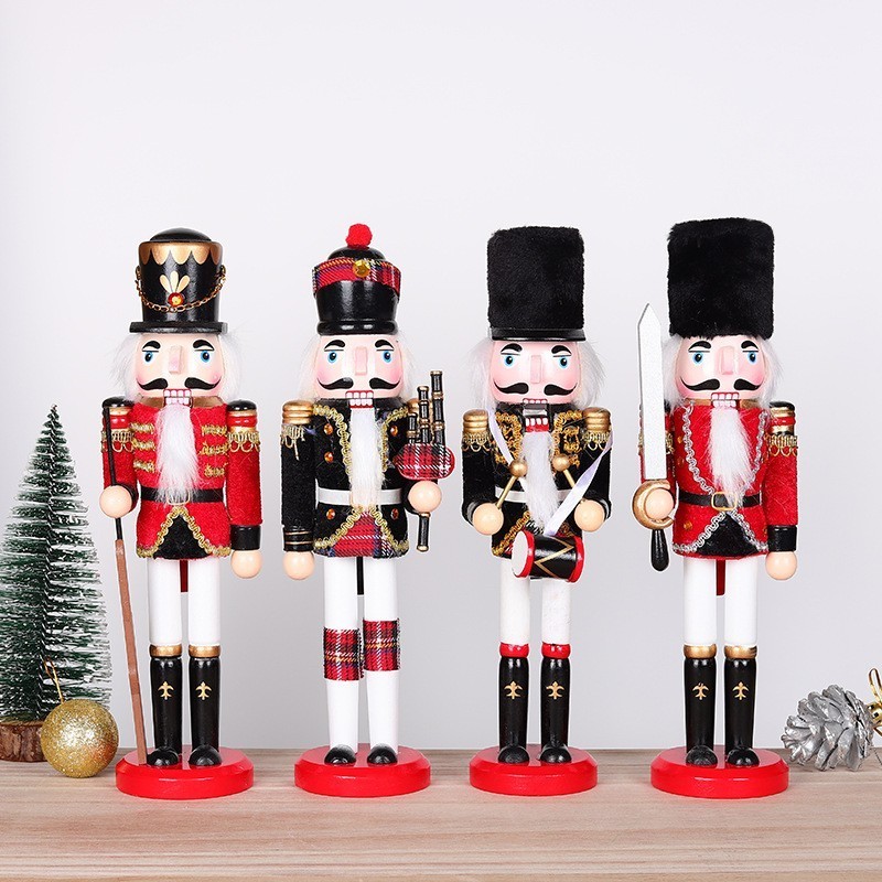 Mumoni fashion design small size nutcrackers Christmas decoration nutcracker ornaments Popular wooden nutcrackers