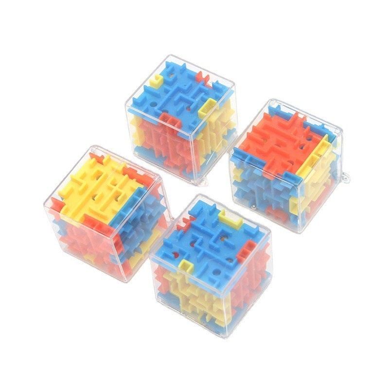 Mumoni Plastic popular maze puzzle box Kids 3D cube maze game Wholesale magic cube toy