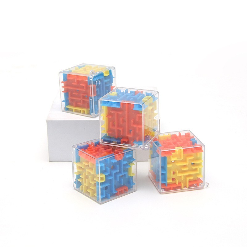 Mumoni Plastic popular maze puzzle box Kids 3D cube maze game Wholesale magic cube toy