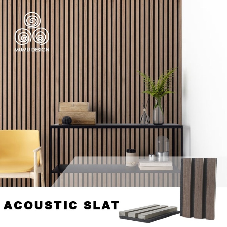 MUMU Insulation Polyester Sound Proof Booth Design Wooden White Soundproof Insulation Wall Board Panels