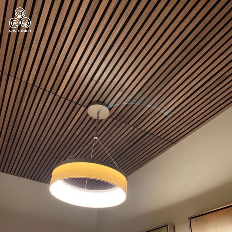 MUMU Philippines Large Square Polyester Fiber MDF Ceiling and Wall Soundproof Acoustic Panels