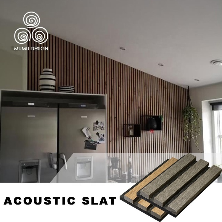 MUMU Recording Studio Room Sound Diffuser Soundproof Wall Panels Acoustic Wood Slat Manufacture