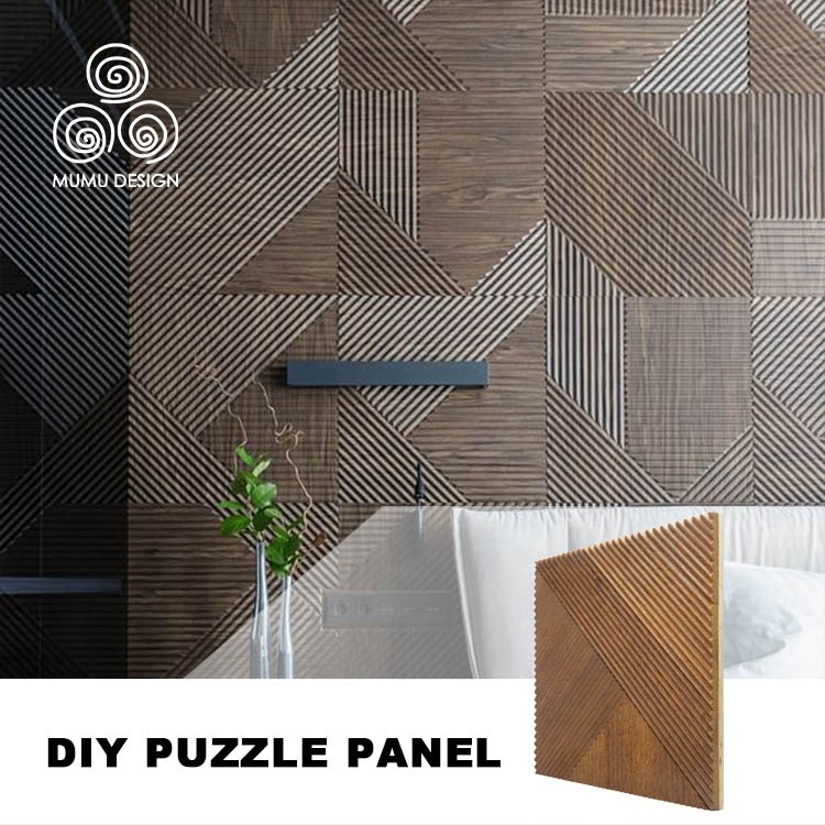 MUMU Decor Peel And Stick Wooden Strips For Reception For Restaurant Partition Solid Wood Wall Panels