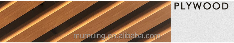 MUMU Ceiling Tiles Suspended Material Black PVC Solid Wood Composite Aluminum Wood Veneer Ceiling Panel