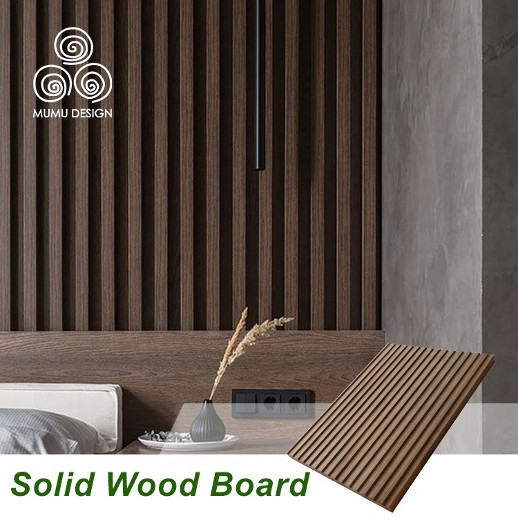 MUMU Wand Wall Panel Wholesale, Interior Decoration Design Velvet Wainscoting Wood Slatted Wall Panels