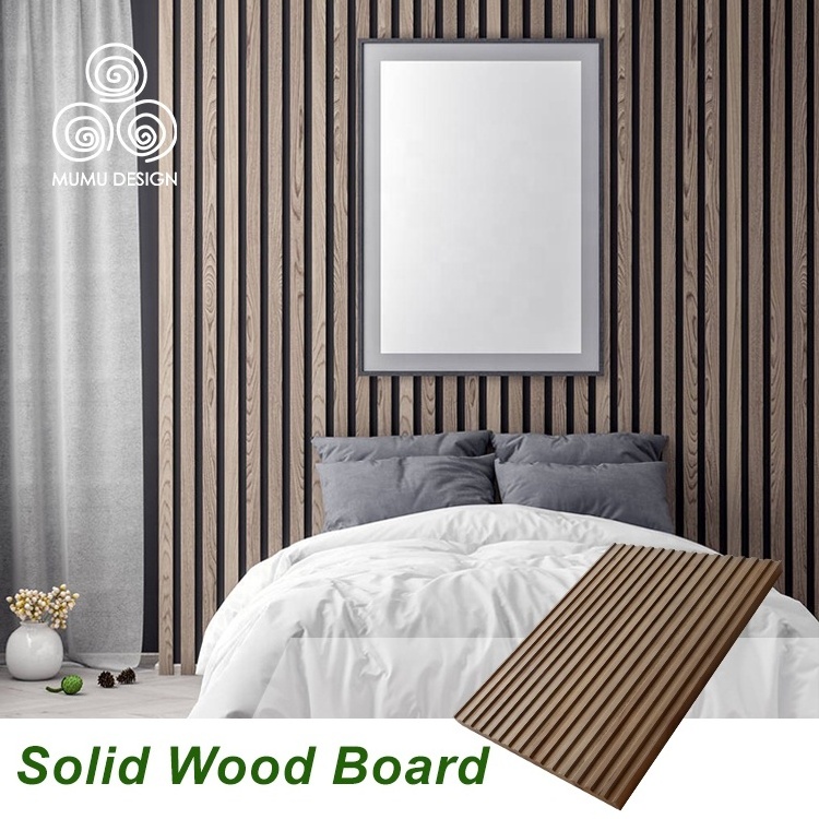 MUMU Wand Wall Panel Wholesale, Interior Decoration Design Velvet Wainscoting Wood Slatted Wall Panels