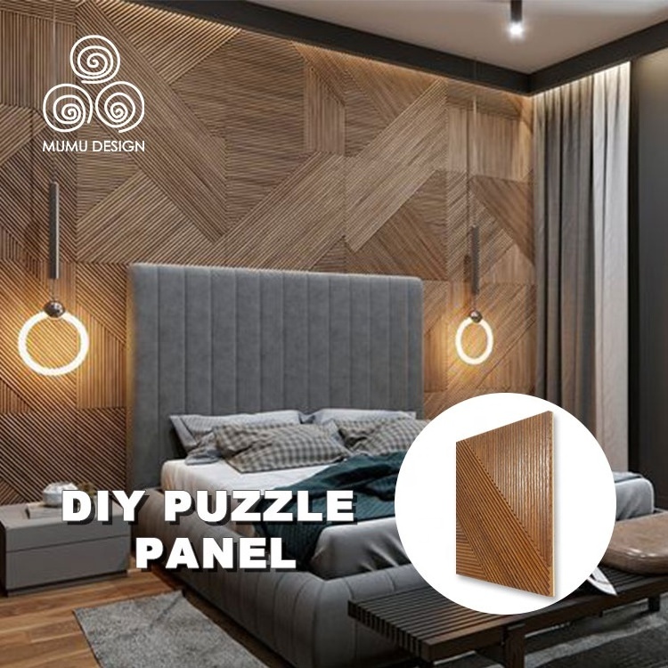 MUMU Modern 3D Models Peel And Stick European Artwork Indoor Solid Wood ...