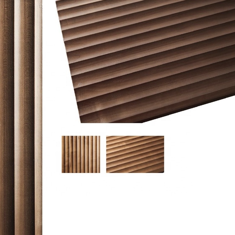 Surface Texture Natural Wooden Sheet OEM ODM Solid Wood Wall Decoration 3D Board Wainscoting Faux Brick Wall Panels