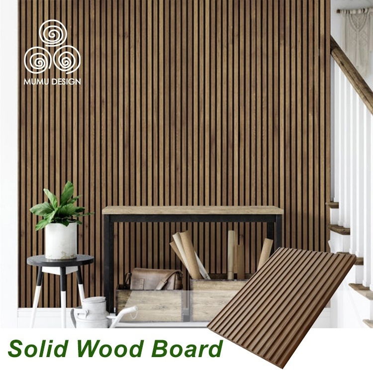 MUMU Headboard Decorative Board 3D Wand PVC Solid Wood Cladding Sheet Decor Wall Panels for House