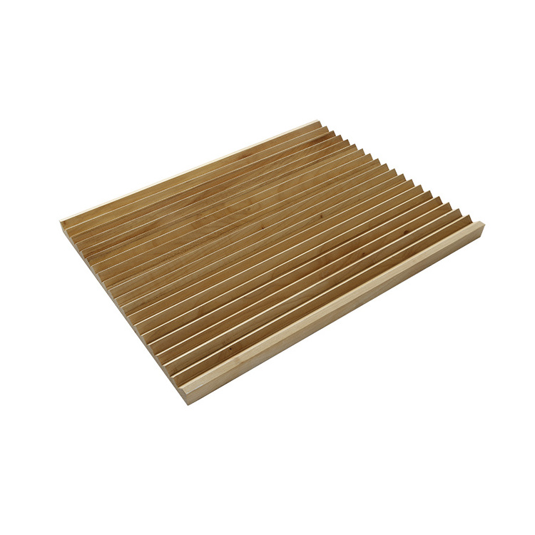 Eco Green Design Wall 3D Plank Timber Pine Oak Slats Wood Panel Solid Wood Board for Exterior