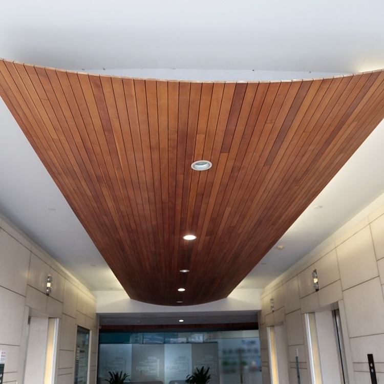 MUMU Solid Wood Cladding Wainscoting Plank Decorative Interior Tiles Tongue and Groove Cladding Wooden Ceiling