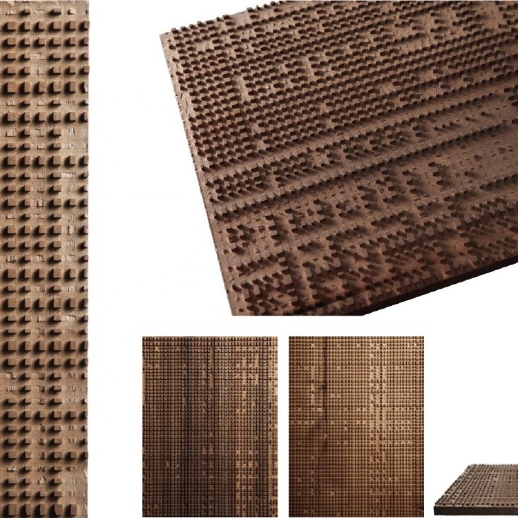 Natural Real Solid Wood Timber Planks Modern Decorative 3D Wood Art Wall Panels for Doors Board