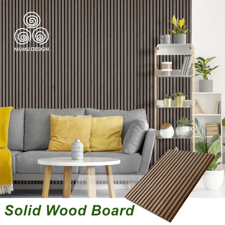 MUMU Headboard Decorative Board 3D Wand PVC Solid Wood Cladding Sheet Decor Wall Panels for House